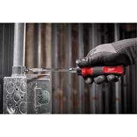 14-in-1 Ratcheting 1/4" Drive Multi-Bit Screwdriver, 10-11/100" L, Cushion Grip Handle Superchem Industries