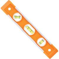 Niveau torpille, 9" lo, Plastique, 3 fioles, Magn&eacute;tique Superchem Industries