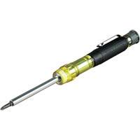 Tournevis multi-embouts pour &eacute;lectroniques 4-en-1, 6-5/8" lo, Prise Coussin&eacute;e Superchem Industries