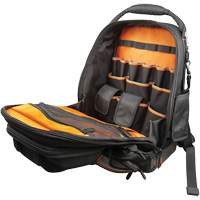 Tradesman Pro Tool Master Tool Bag Backpack, 11" L x 13-1/2" W, Black/Grey/Orange, Polyester Superchem Industries