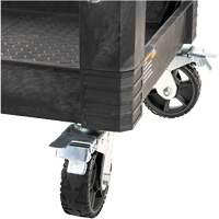Chariot utilitaire MODbox, 0 tiroirs, 44-63/100" lo x 25-1/2" la x 39" h, Noir Superchem Industries