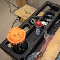 Chariot utilitaire MODbox, 0 tiroirs, 44-63/100" lo x 25-1/2" la x 39" h, Noir Superchem Industries