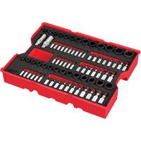 1/4” & 3/8” Drive Metric, SAE & Torx&reg; Socket Set with Tray for PACKOUT Drawers, 77 Pcs Superchem Industries
