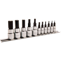 Magnetic Metric Bit Socket Set JMHB-11M, Hex, 1/4"/3/8" Drive, 11 Pcs Superchem Industries