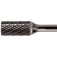 Double Cut Cylindrical Carbide Burr, 3/8" Dia., 1/4" Shank, 3/4" Depth of Cut Superchem Industries