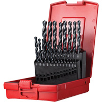 Jobber Length Drill Bit Set, 21 Pieces, High Speed Steel Superchem Industries