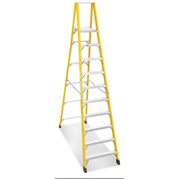 Industrial Heavy-Duty Platform Stepladders (6500 Series), 12', 300 lbs. Cap. Superchem Industries