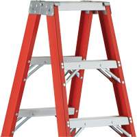 6600 AA Series Industrial Extra Heavy-Duty 2-Way Stepladders, Fibreglass, 375 lbs. Capacity, 4' Superchem Industries