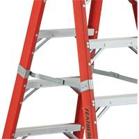6600 AA Series Industrial Extra Heavy-Duty 2-Way Stepladders, Fibreglass, 375 lbs. Capacity, 4' Superchem Industries