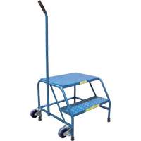 Tilt-N-Roll Step Stands, 2 Step(s), 24" L x 29" W x 19" H, 300 lbs. Capacity Superchem Industries