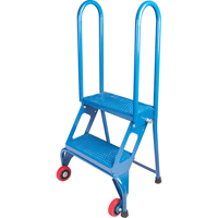 &eacute;chelle pliante portative, 2 marches, Perfor&eacute;, Hauteur 20" Superchem Industries