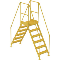 Crossover Ladder, 92" Overall Span, 60" H x 24" D, 24" Step Width Superchem Industries