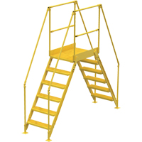 Crossover Ladder, 104" Overall Span, 60" H x 36" D, 24" Step Width Superchem Industries
