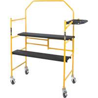 nsemble d'&eacute;chafaudage &agrave; montant de s&eacute;curit&eacute; & tablette pour outils de 4' Jobsite Series, Cadre Acier, 49-1/2" p x 57-3/4" h Superchem Industries