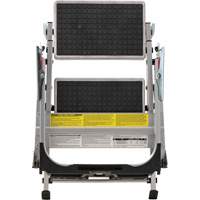 Tilt & Roll Step Stool Ladder, 2 Steps, 23" x 21" x 34.50" High Superchem Industries
