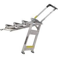 Tilt & Roll Step Stool Ladder, 4 Steps, 44.25" x 22.13" x 59" High Superchem Industries