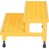 Adjustable Step-Mate Stand, 2 Step(s), 23-13/16" W x 22-7/8" L x 15-1/4" H, 500 lbs. Capacity Superchem Industries