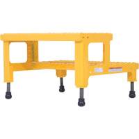Adjustable Step-Mate Stand, 2 Step(s), 23-13/16" W x 22-7/8" L x 15-1/4" H, 500 lbs. Capacity Superchem Industries