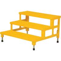 Adjustable Step-Mate Stand, 3 Step(s), 36-3/16" W x 33-7/8" L x 22-1/4" H, 500 lbs. Capacity Superchem Industries
