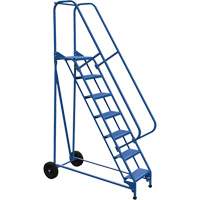 Roll-A-Fold Ladder, 7 Steps, Perforated, 70" High Superchem Industries