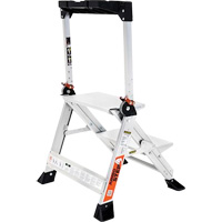 Jumbo Step Ladder, 1.5', Aluminum, 375 lbs. Capacity, Type 1AA Superchem Industries