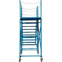 Snow Ladder, Steel, 10 Steps, 99" H, 85-1/2" D, 48" Step, Serrated Superchem Industries
