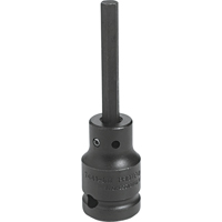 Impact Bit Socket, Hex, 12 mm x 3-1/4" L, 1/2" Drive Superchem Industries