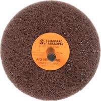 Standard Abrasives Buff & Blend Wheel, 3" Dia. x 1" W, 1/4" Arbor, Aluminum Oxide Superchem Industries