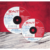 Meule &agrave; tronçonner, 5" x 0,045", Arbre de 7/8", Type 27, Oxyde d'aluminium/C&eacute;ramique, 12 200 Tr/min Superchem Industries