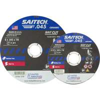 Meule &agrave; tronçonner, 14" x 0,045", Arbre de 5/8", Type 1, Oxyde d'aluminium/C&eacute;ramique, 19000 Tr/min Superchem Industries