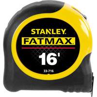 FatMax&reg; Measuring Tape, 1-1/4" x 16', 16ths of an Inch Graduations Superchem Industries
