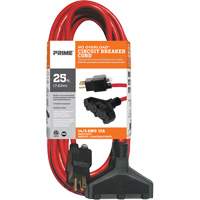 Vinyl Extension Cord, Outdoor, SJTW, 14/3 AWG, 15 A, 3 Outlet(s), 25' Superchem Industries