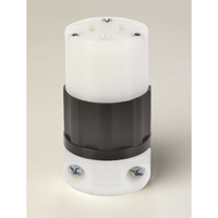 Grounding Straight Blade Connector, 5-15R, Nylon Superchem Industries