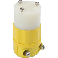 Industrial Straight Blade Connector, 5-15P, Nylon Superchem Industries