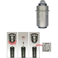 Mini&reg; Flashlights, LED, 97 Lumens, AA Batteries Superchem Industries