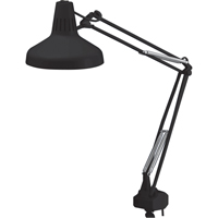 Heavy-duty Combination Task Light, 22/60 W, Fluorescent/Incandescent, 45" Neck, Black Superchem Industries