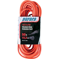 Cordon rallonge, Int&eacute;rieur/ext&eacute;rieur, SJTW, AWG 16/3, 13 A, 50' Superchem Industries