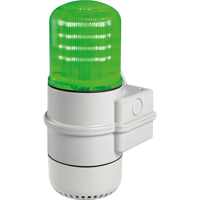Streamline&reg; Modular Multifunctional LED Beacons, Continuous/Flashing/Rotating, Green Superchem Industries