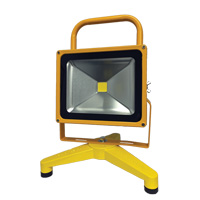 Rechargeable And Portable Floodlights, LED, 30 W, 3000 Lumens, Aluminum Housing Superchem Industries