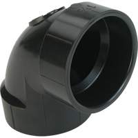 90° Closet Bend Elbow Fitting, Hub x Hub, Plastic, 4" x 3" Superchem Industries