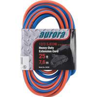 TPE-Rubber Extension Cord with Light Indicator, All-Weather, SJEOW, 12/3 AWG, 15 A, 3 Outlet(s), 25' Superchem Industries