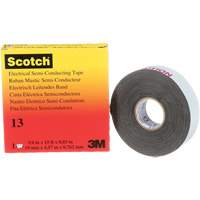 Scotch&reg; Electrical Semi-Conducting Tape, 19 mm (3/4") x 4.6 m (15'), Black, 30 mils Superchem Industries
