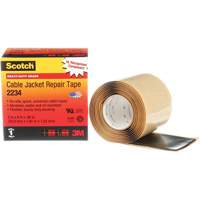 Scotch&reg; Cable Jacket Repair Tape, 51 mm (2") x 1.8 m (6'), Black, 60 mils Superchem Industries