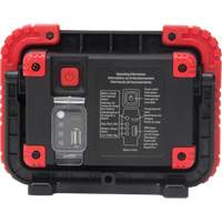 Portable Work Light, LED, 10 W, 1000 Lumens, Plastic Housing Superchem Industries
