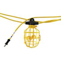 Heavy-Duty Moulded Stringlights, 5 Lights, 600" L, Plastic Housing Superchem Industries