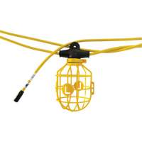 Heavy-Duty Moulded Stringlights, 10 Lights, 1200" L, Plastic Housing Superchem Industries
