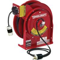 Power Cord Reel, 45', SJEOOW, 12 Gauge, 20 A Superchem Industries