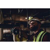 USB HAZ-LO&reg; Intrinsically Safe Headlamp, LED, 250 Lumens, 7 Hrs. Run Time, Rechargeable Batteries Superchem Industries