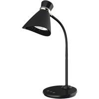 Desk Lamp, 6 W, LED, 16" Neck, Black Superchem Industries