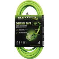 Flexzilla&reg; Pro Industrial Extension Cord, All-Weather, SJTW, 14/3 AWG, 15 A, 25' Superchem Industries